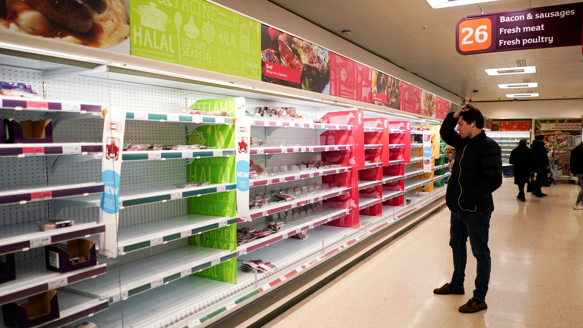 Read more about the article Empty Supermarket Shelves Owing To Truck Driver Shortage